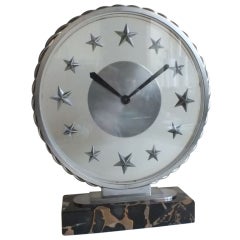 Very Rare High Quality Late 1930s or 1940s French Wind Up Clock