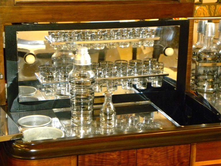 62 Piece Lot of Art Deco Radio Bar Glassware Platinum Lined Barware Set  Antique at 1stDibs