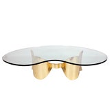 Sculptural Brass Cocktail Table by Silas Seandel