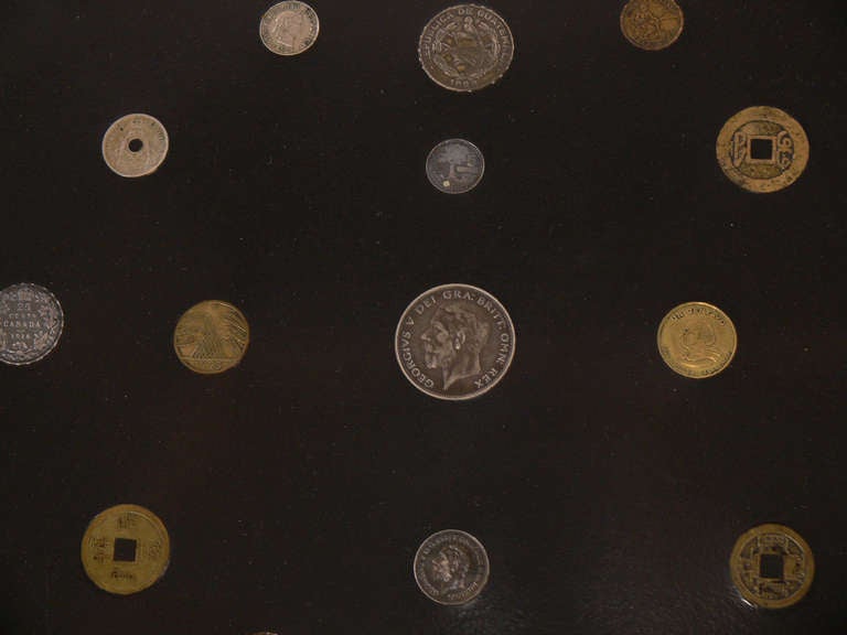 Mid-20th Century Group of Coin Inlaid Trays by Couroc - Great Wall Sculpture