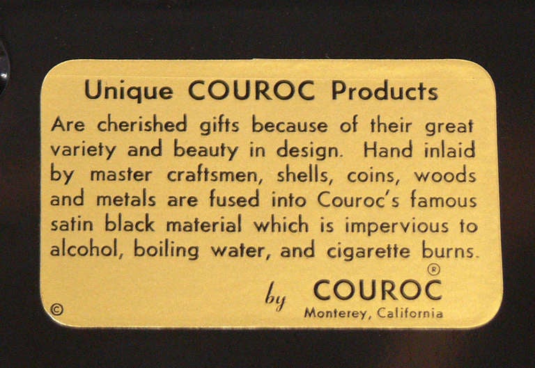 Group of Coin Inlaid Trays by Couroc - Great Wall Sculpture 1