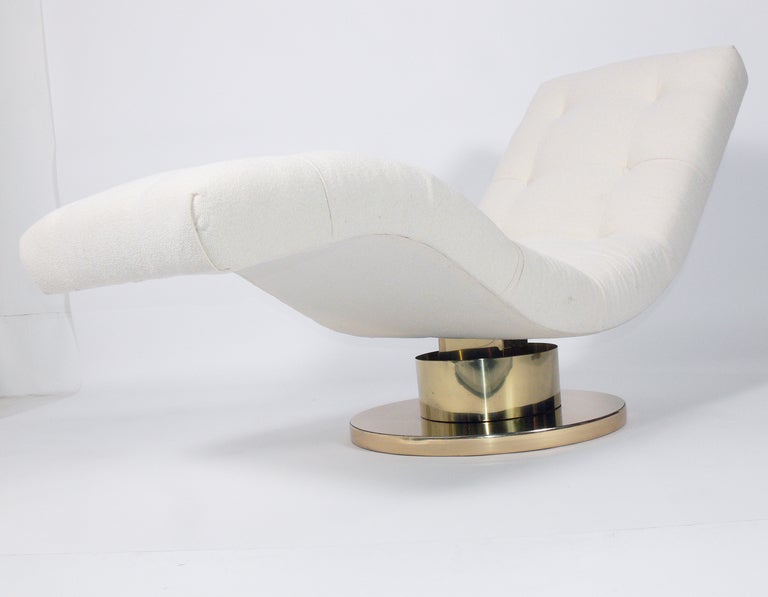 Mid-20th Century Modernist Chaise Lounge by Milo Baughman