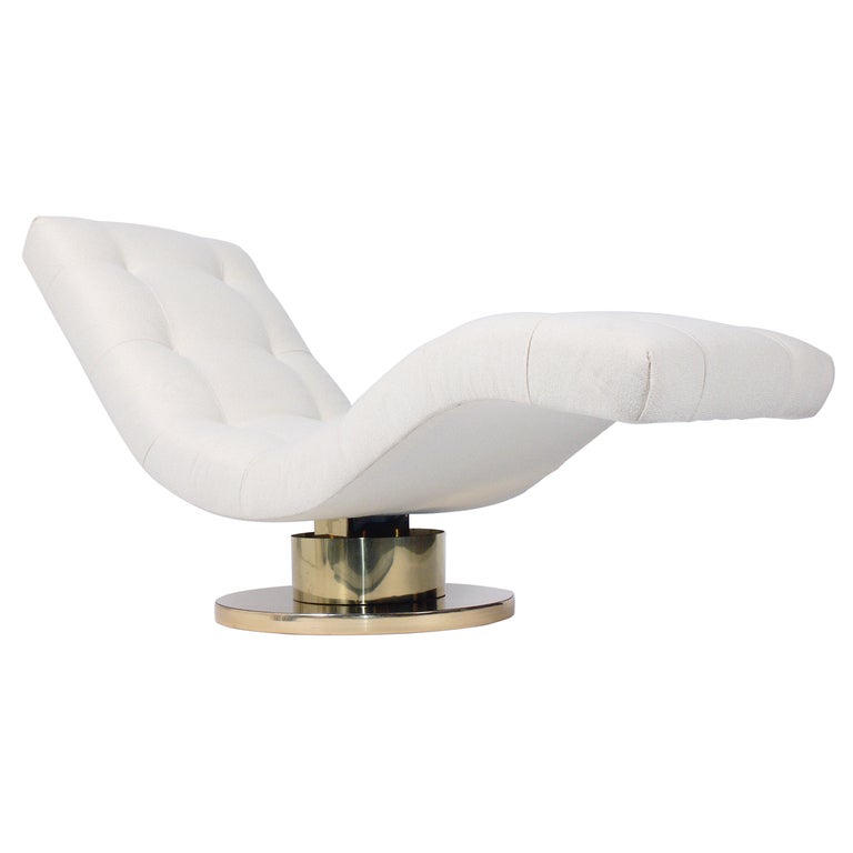 American Modernist Chaise Lounge by Milo Baughman