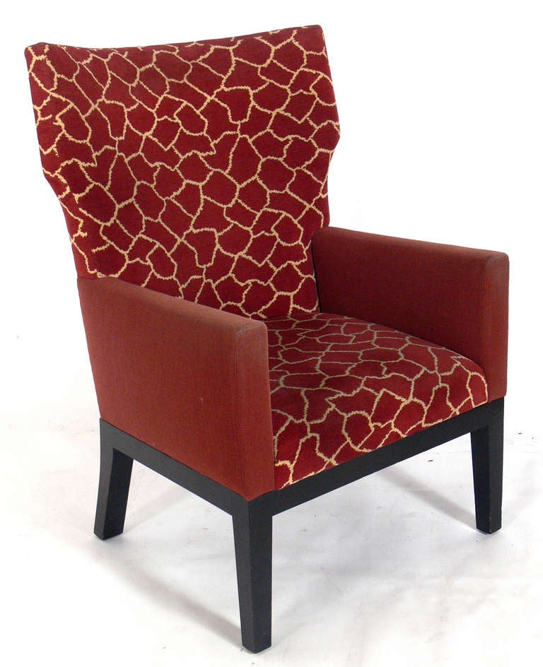 Pair of Arm Chairs by Christian Liaigre for Holly Hunt, circa 1990's. This model, the 