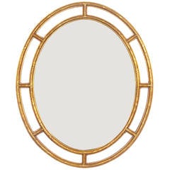 Gilt Oval Mirror