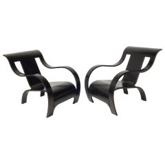 Pair of Gerald Summers Lounge Chairs from the Estate of Billy Wilder