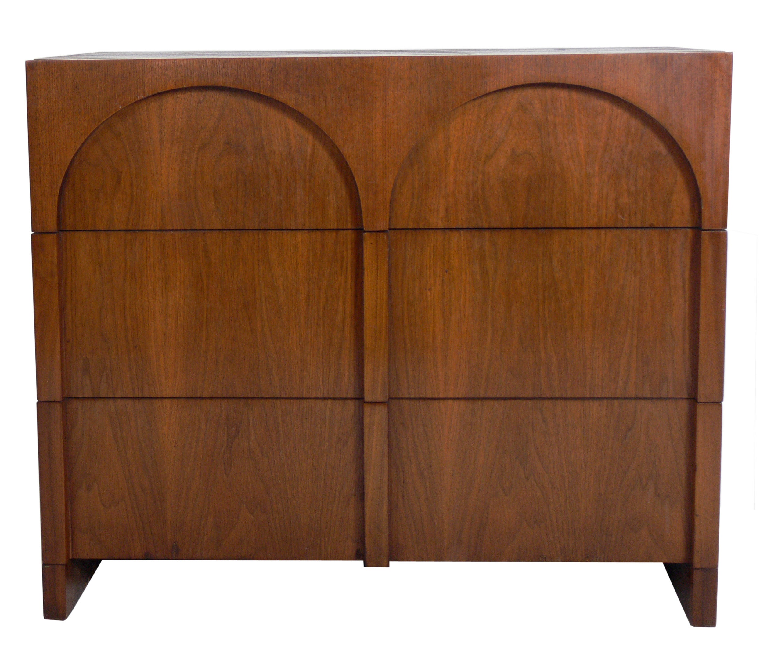 Neoclassical Arched Front Chest by T.H. Robsjohn Gibbings