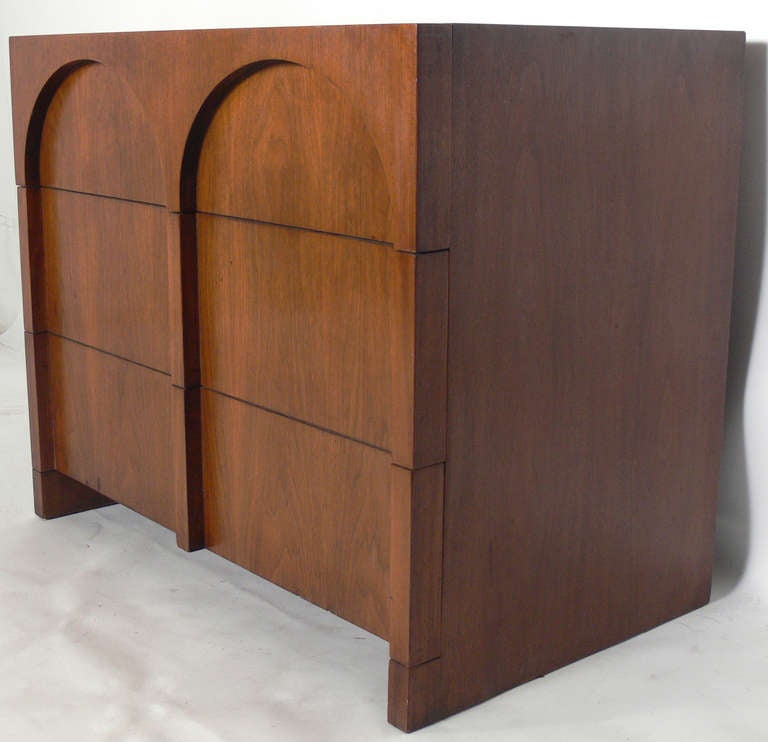 Mid-Century Modern Neoclassical Arched Front Chest by T.H. Robsjohn Gibbings