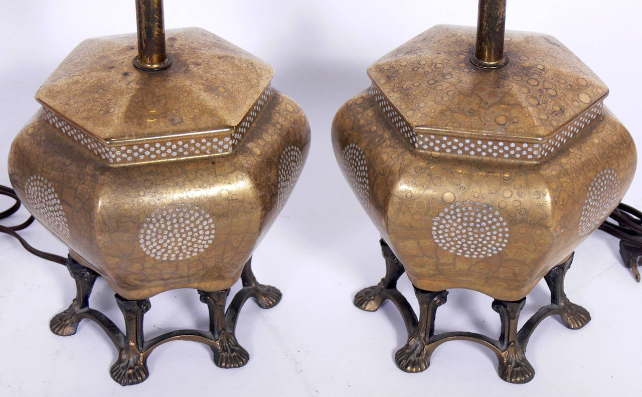 Selection of Asian Style Vintage Lamps In Good Condition In Atlanta, GA
