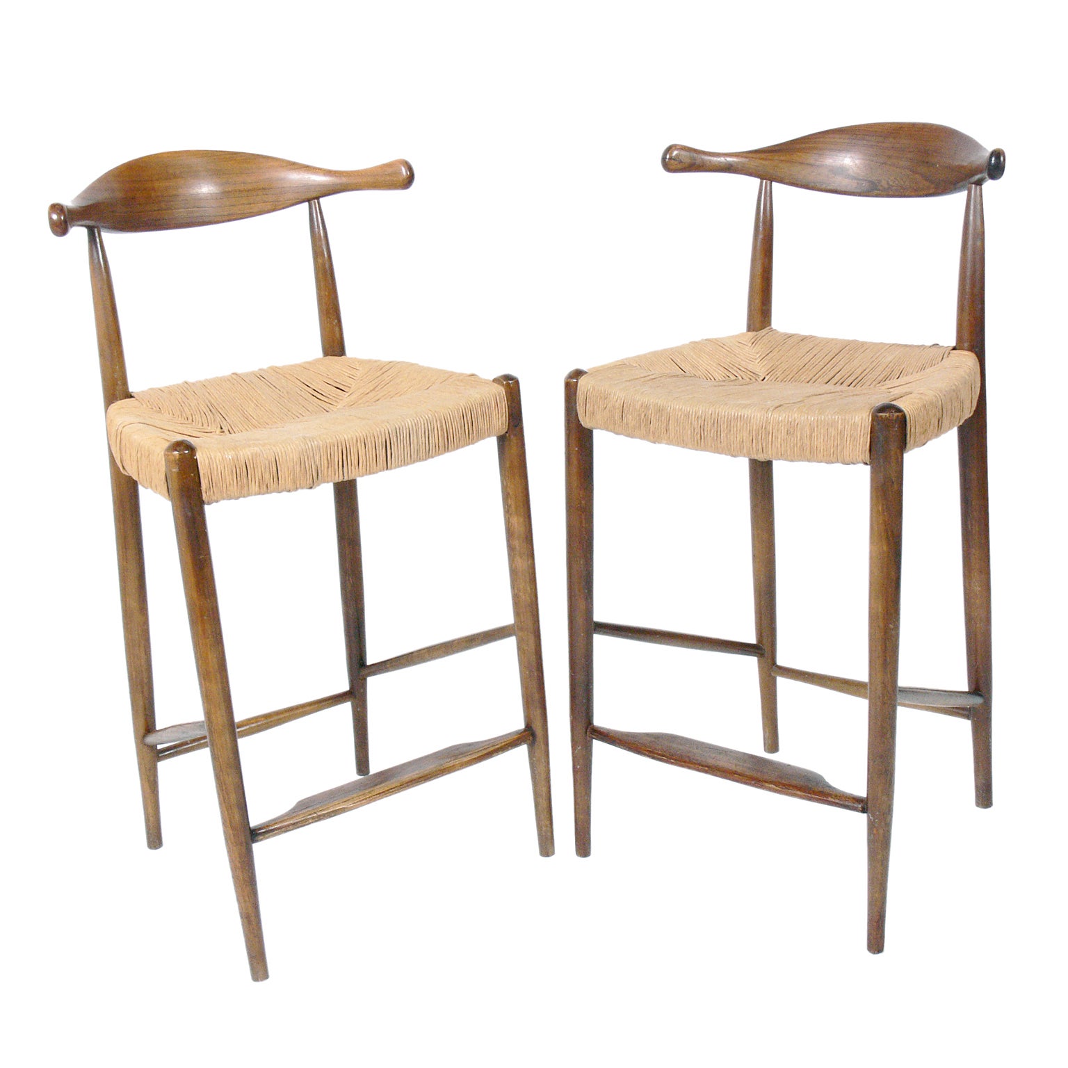 Danish Modern Bar Stools after Hans Wegner