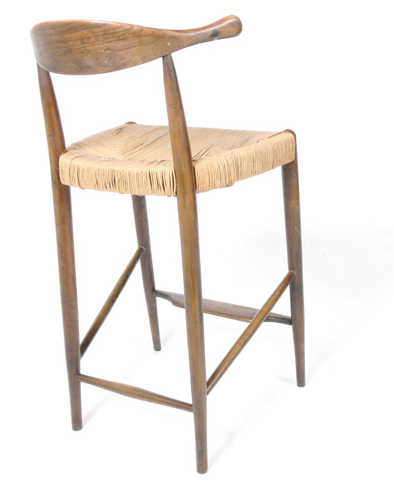 Mid-Century Modern Danish Modern Bar Stools after Hans Wegner