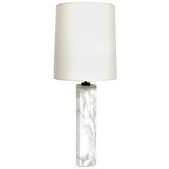 Monolithic Marble Lamp by T.H. Robsjohn Gibbings for Hansen