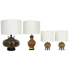 Selection of Asian Style Vintage Lamps 8