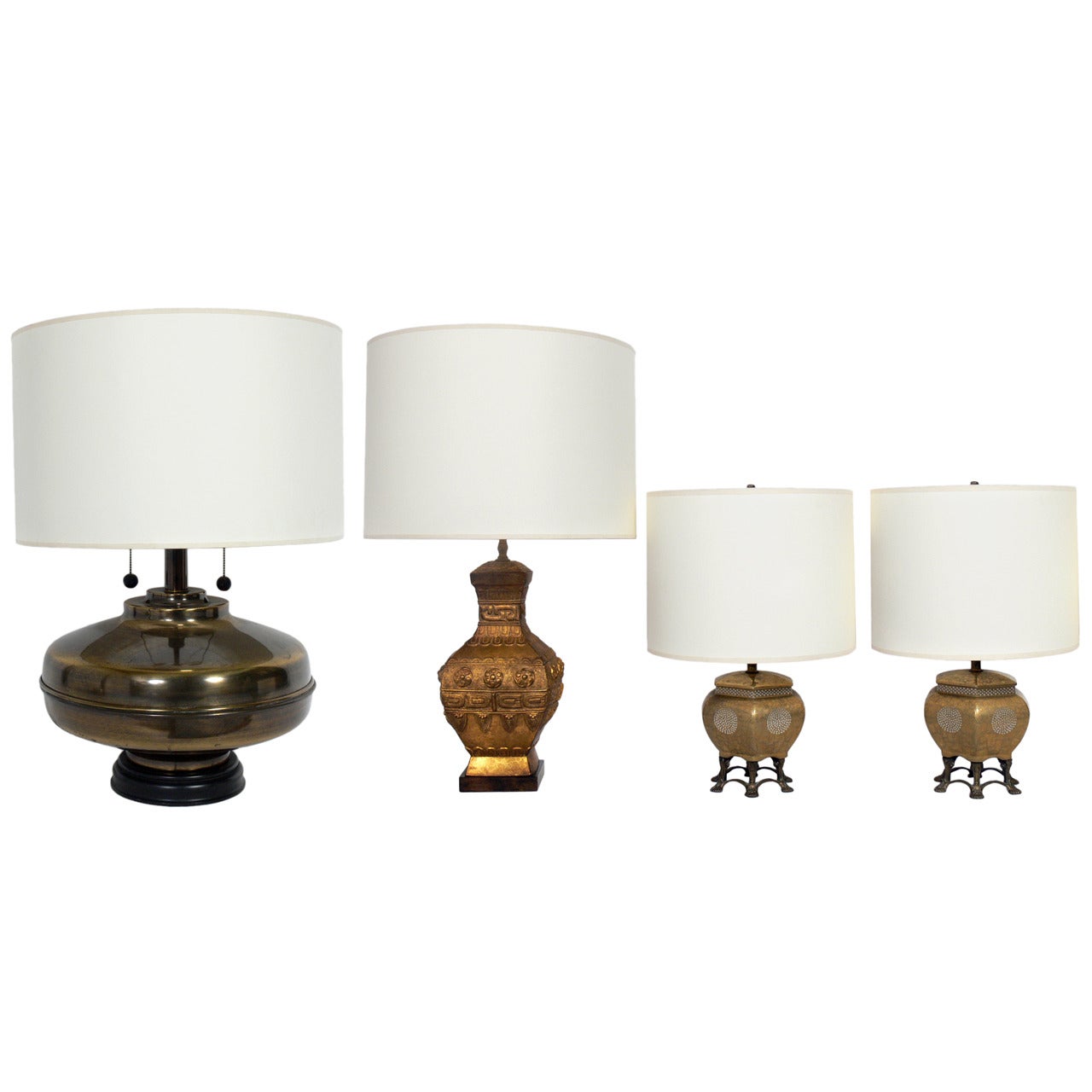 Selection of Asian Style Vintage Lamps