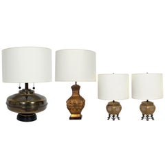 Selection of Asian Style Vintage Lamps