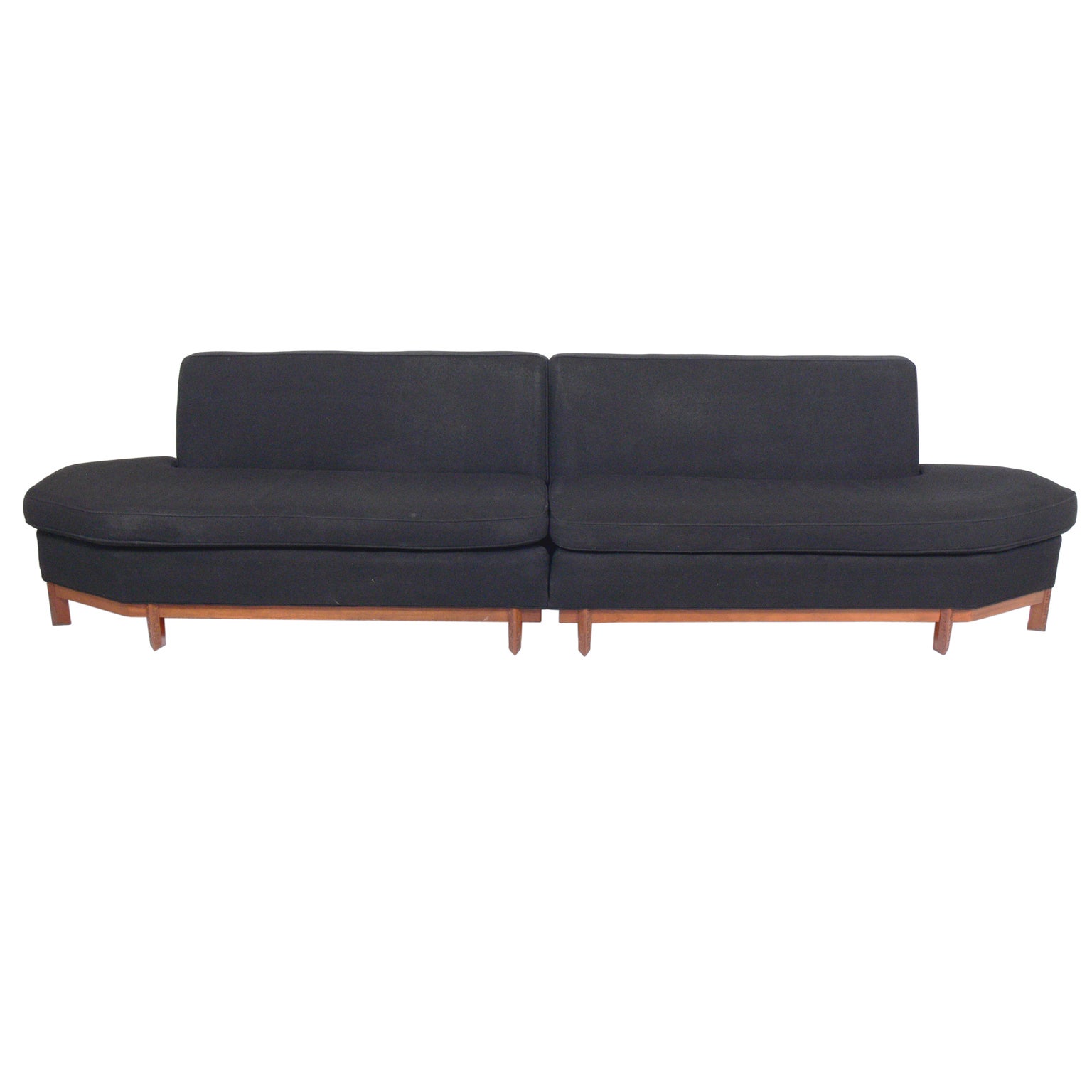 Modernist Two Part Sofa by Frank Lloyd Wright
