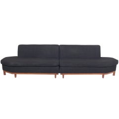 Retro Modernist Two Part Sofa by Frank Lloyd Wright