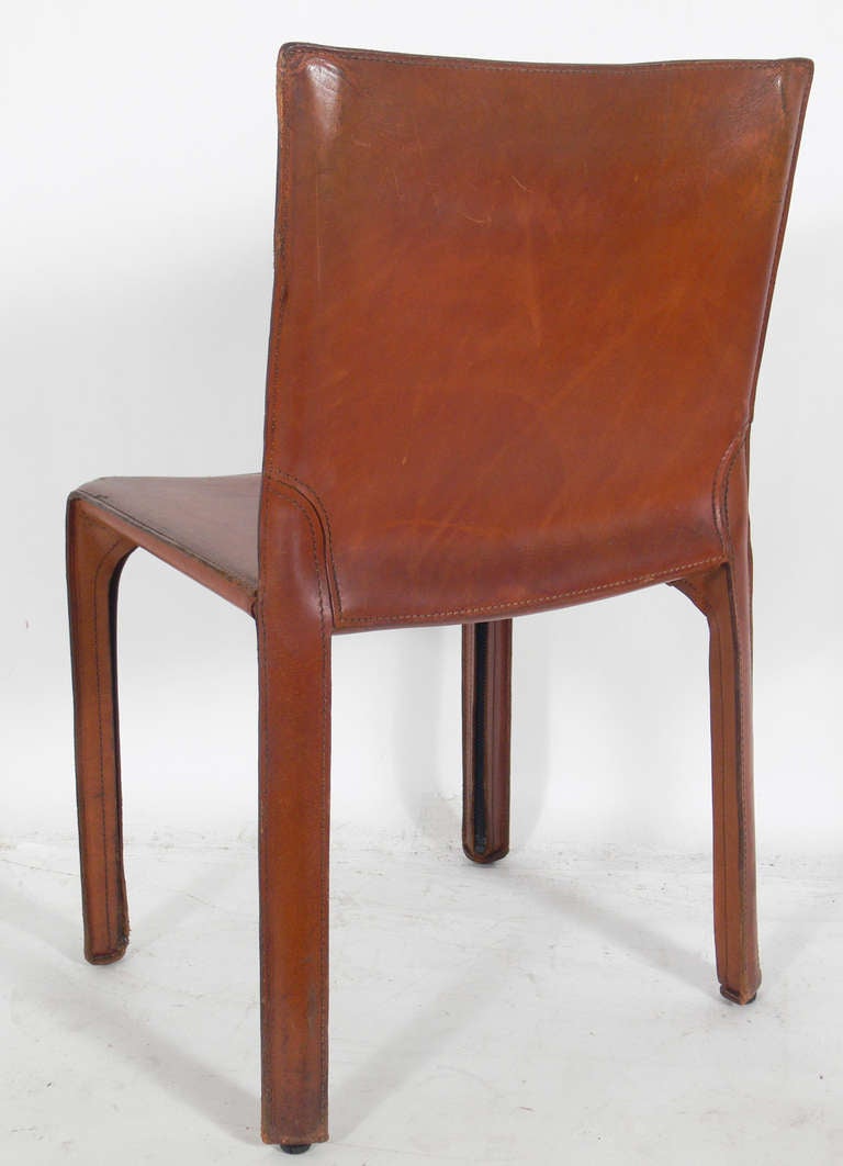 Mid-Century Modern Set of Twelve Cab Chairs by Mario Bellini for Cassina