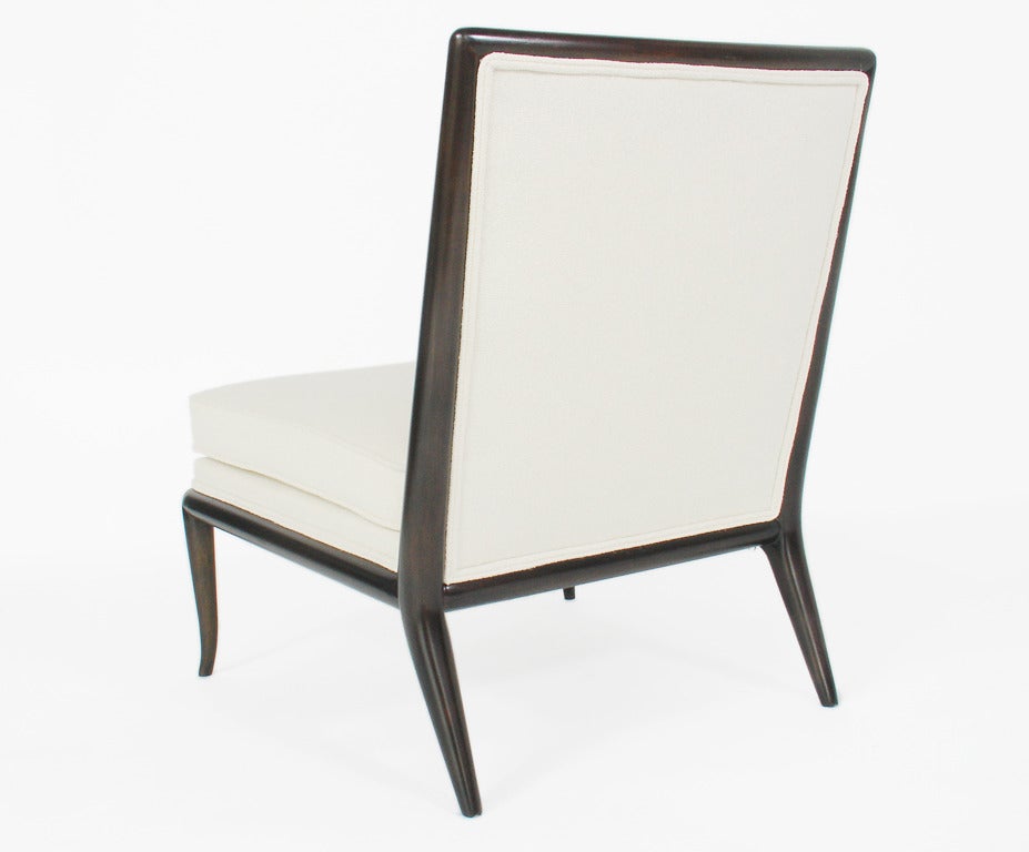 Lacquered Modernist Slipper Chair designed by T.H. Robsjohn Gibbings