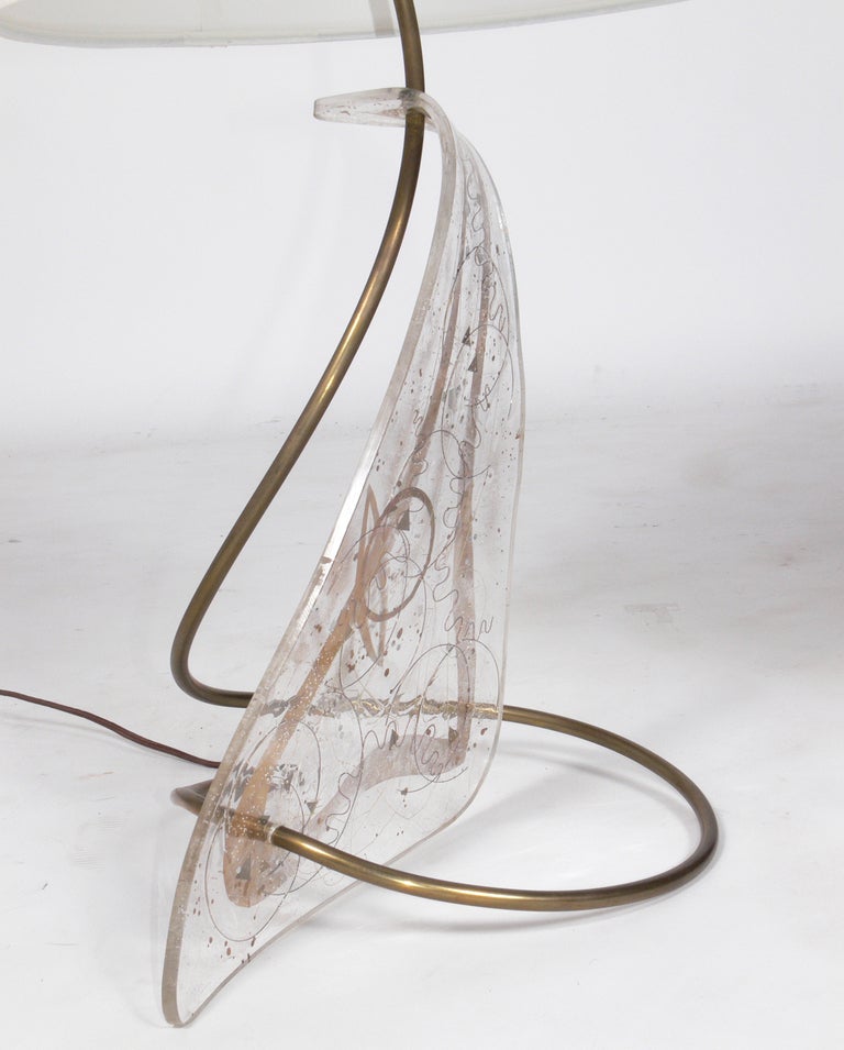 American Pair of Unique Sculptural Lamps by Zahara Schatz