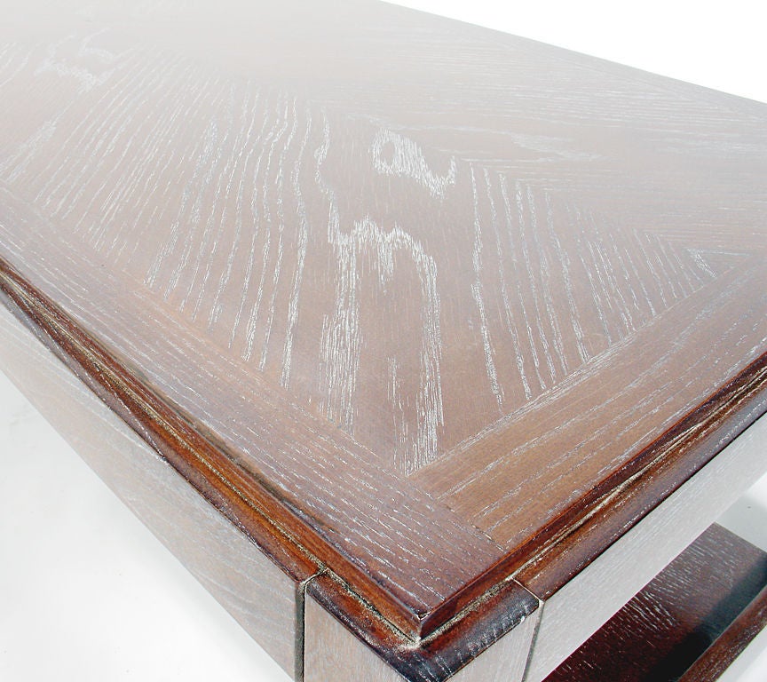 Limed Oak Rectangular Coffee Table at 1stDibs