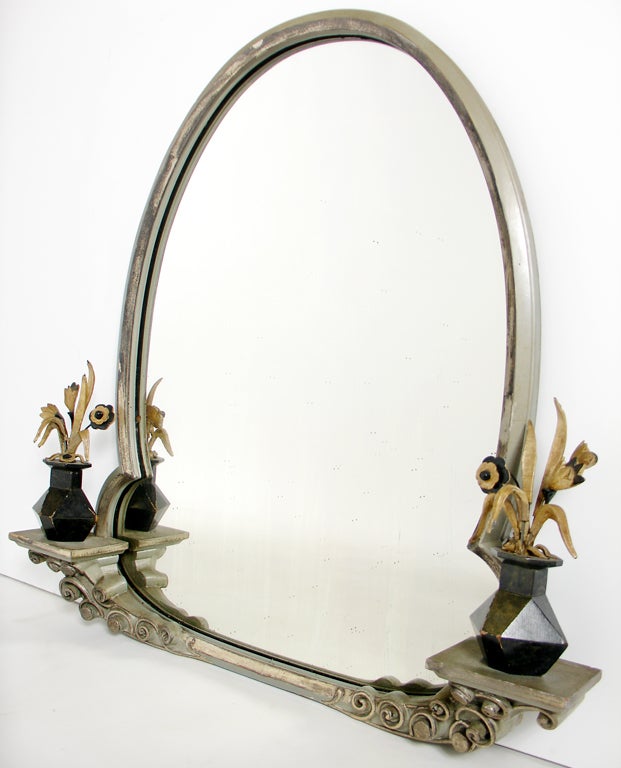 Incredible Art Deco Mirror, believed to be French, circa 1930's.<br />
<br />
