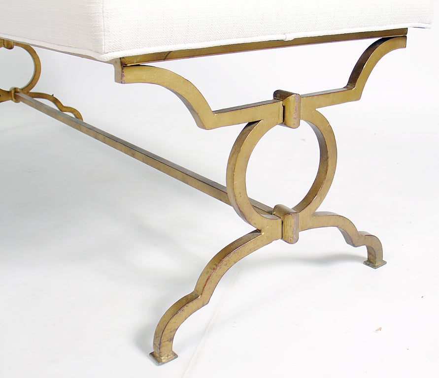 Late 20th Century Neoclassical Gilt Bench