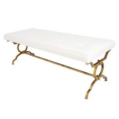 Neoclassical Gilt Bench