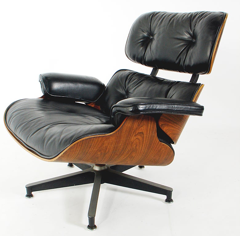 American Iconic Lounge Chair and Ottoman by Charles and Ray Eames