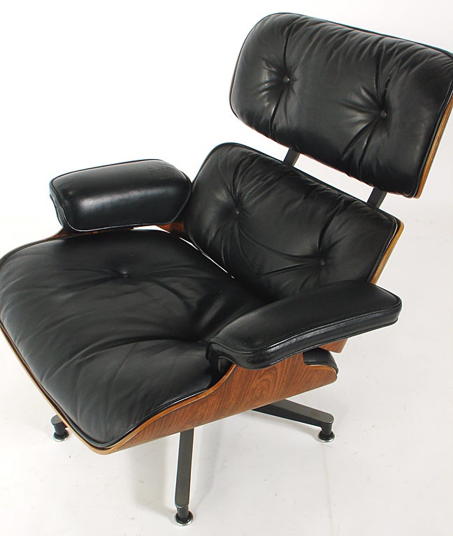 Iconic Lounge Chair and Ottoman by Charles and Ray Eames 3