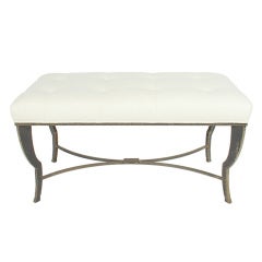 Modernist Bench with Sculptural Animalier Legs