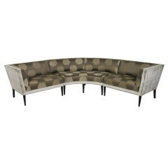 Vintage Custom Modernist Sofa or Settee Group