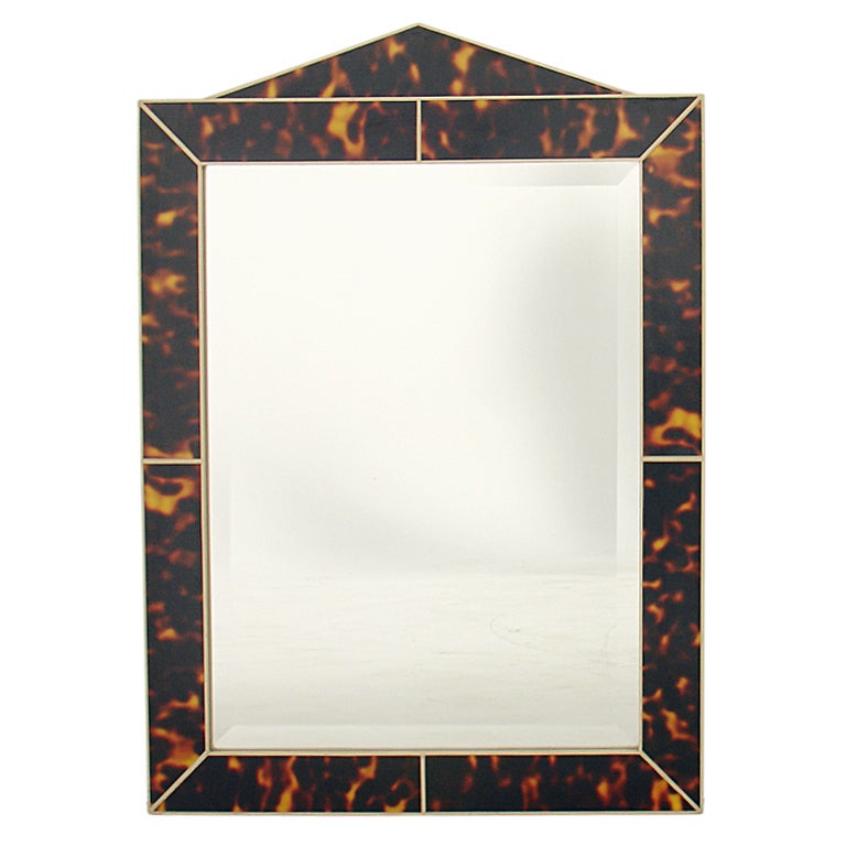 Faux Tortoise Shell Mirror