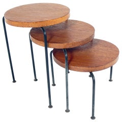Set of California Modern Nesting Tables by Luther Conover