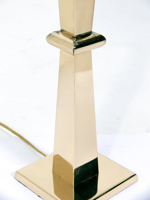 American Elegant Brass Desk Lamp For Sale