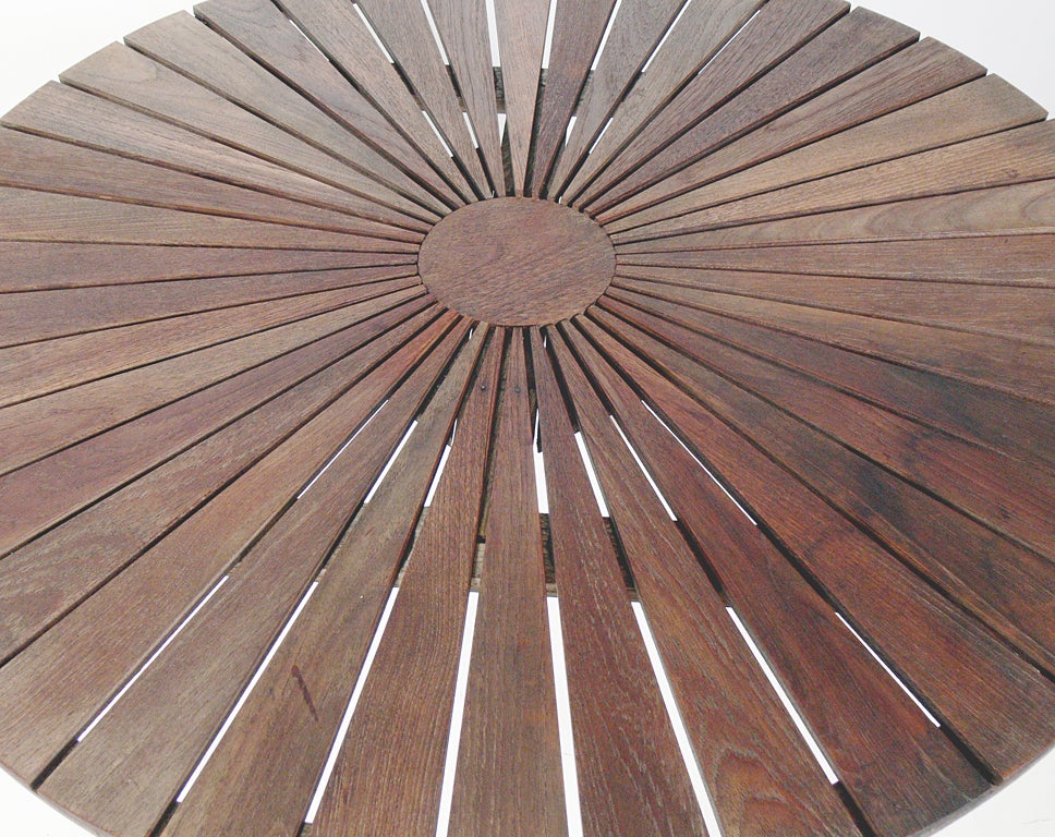 Danish Modern Sunburst Dining Table - Indoor/Outdoor