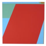 Large Abstract Oil Painting Attributed To Daniel Larue Johnson