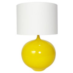 Vibrant Yellow Ceramic Lamp