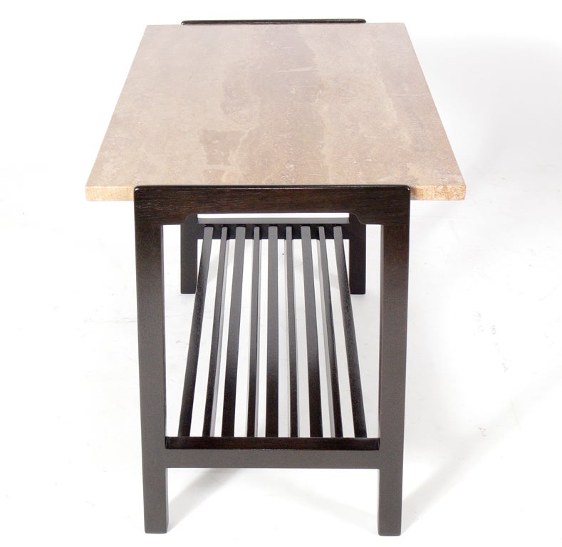 Mid-20th Century Clean Lined Side Table designed by Edward Wormley for Dunbar