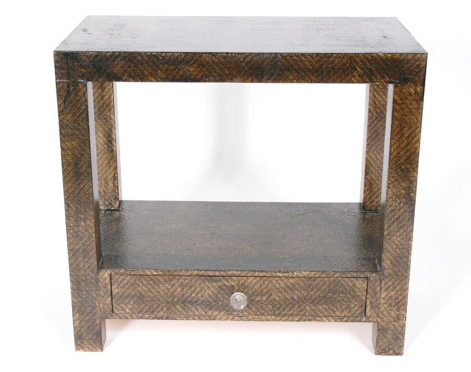 Glamorous Console Table or Bar Cart after Karl Springer