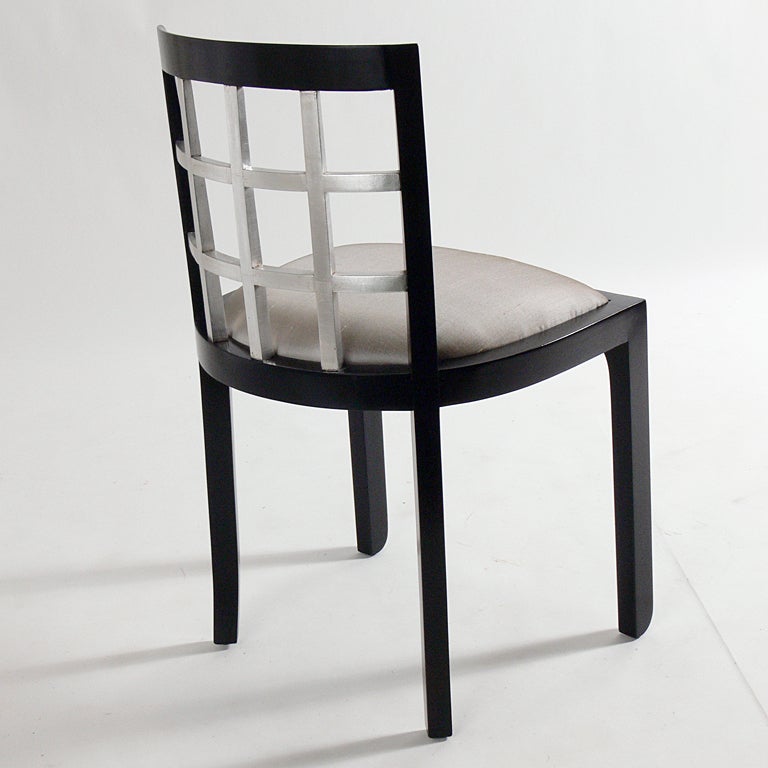 Mid-20th Century Art Deco Skyscraper Furniture Desk and Chair by Paul Frankl