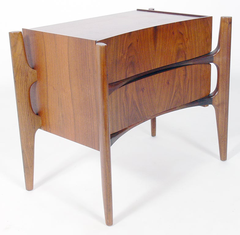 Pair of Sculptural Night Stands or End Tables