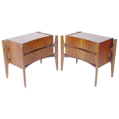 Pair of Sculptural Night Stands or End Tables