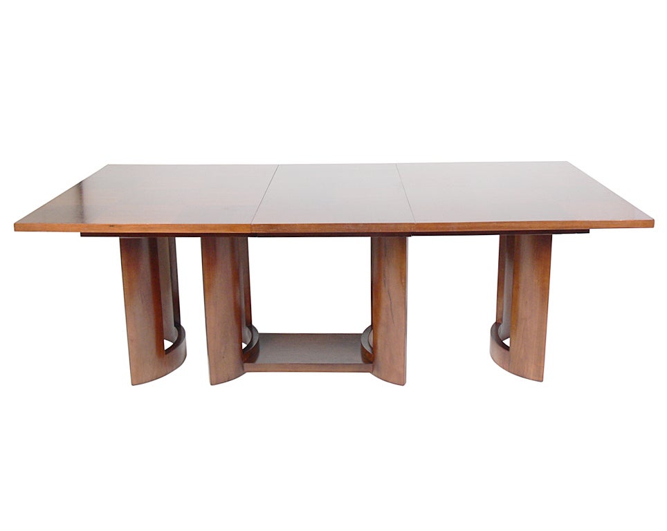 American Clean Lined Modern Dining or Conference Table For Sale