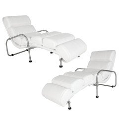 Pair of Warren McArthur Chaise Longue Chairs 2
