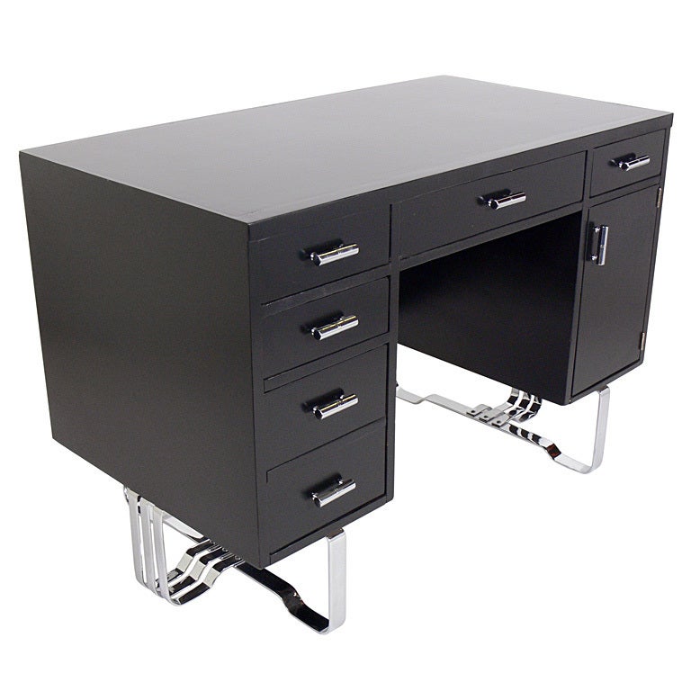 Art Deco Desk by Wolfgang Hoffmann for Howell