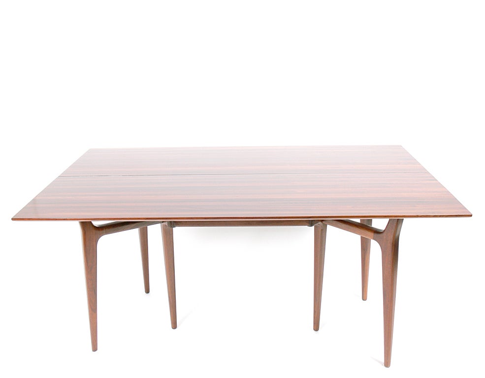 Modernist Italian Flip Top Console Table