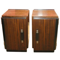 Pair of Art Deco Night Stands by Donald Deskey