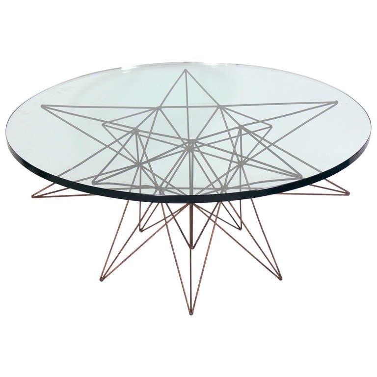 Sculptural Metal Coffee Table Base Attributed To Rene Brancusi At Sculptural Metal Coffee Table Base Attributed To Rene Brancusi For