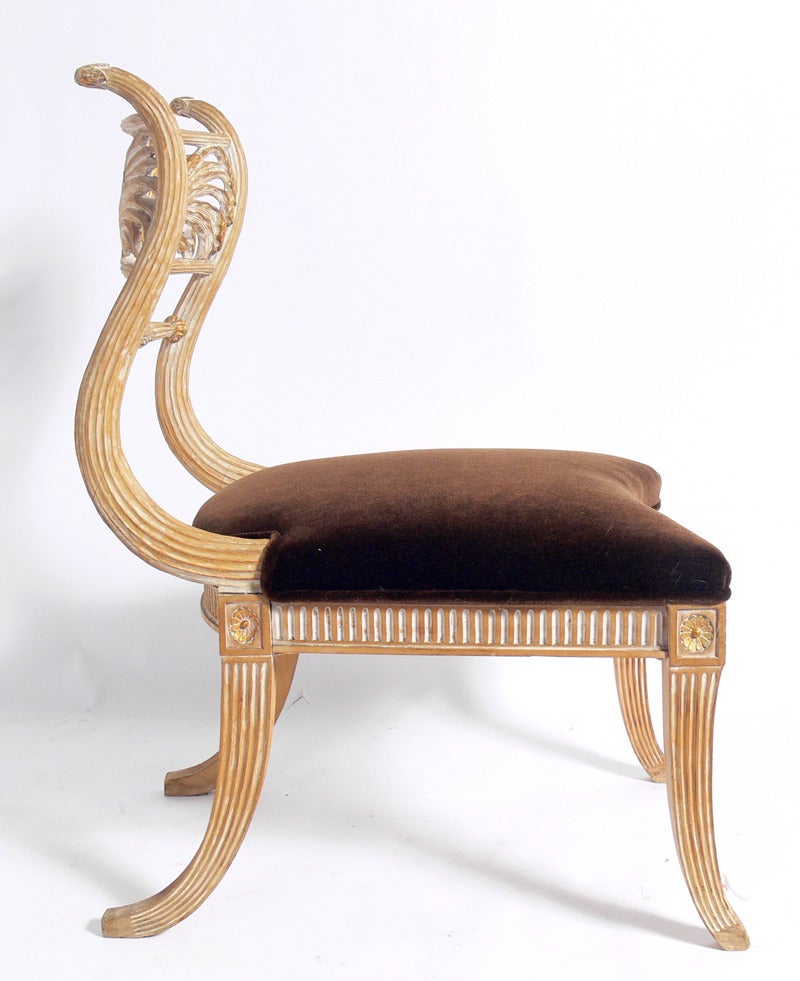 Unknown Curvaceous Klismos Chair